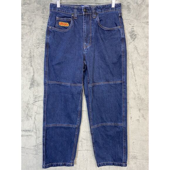 Vintage Empyre Blue Jeans Men 28 Double Knee Baggy Loose Skater Grunge Baggy 90s - Picture 2 of 10